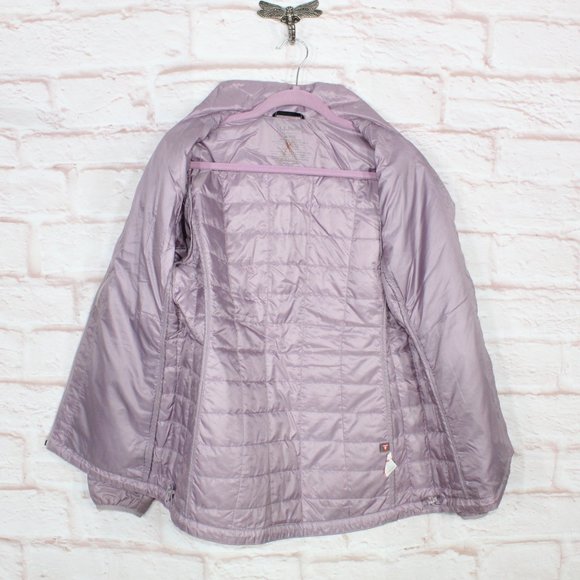 LL Bean Purple Polyester Zip Up Insulated Quilted Jacket Size M - Picture 7 of 9